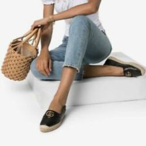 Gucci Pilar GG Matelassé Espadrille Flats size 39